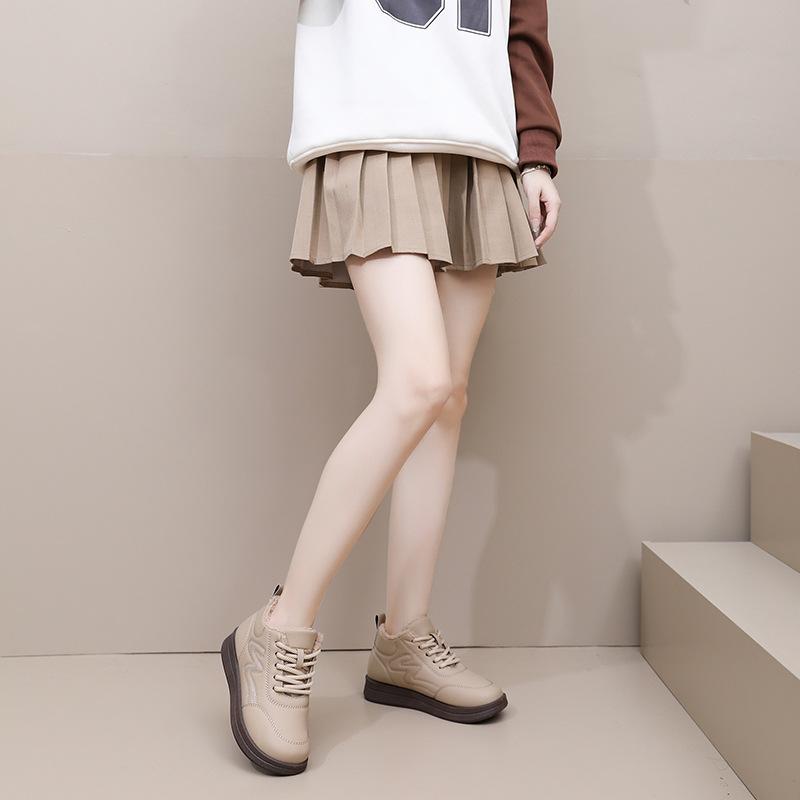 New Winter Mom Shoes with Fleece, Thickened Warmth, Non-slip, and Soft-soled Shoes, Cotton Boots