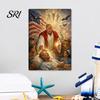 Detailed Canvas Poster President Jesus Wall Art Vintage Style Quirky Bathroom Decor Decorative Painting for Living Room Bedroom Corridor Long Lasting