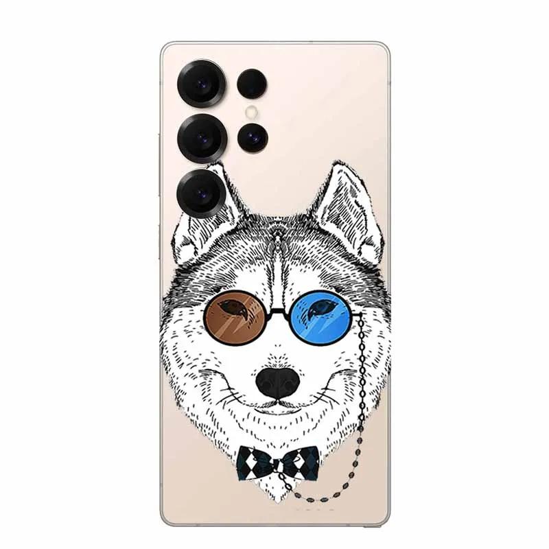 Clear Case For Samsung S25 Ultra 5G Case Clear Back Cover Animal Painting Soft Bumper For Galaxy S25Ultra Transparent Soft Funda