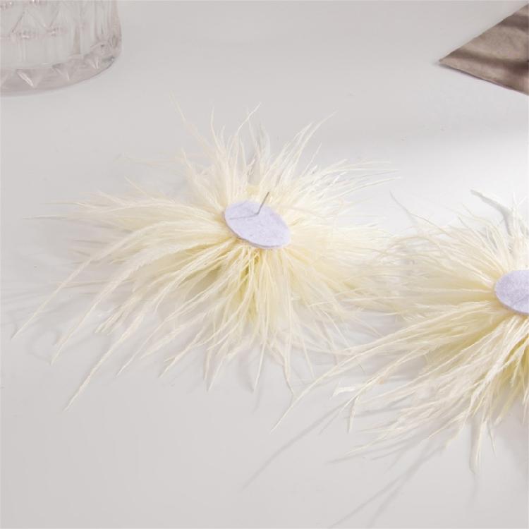 Long Feather Drop Earrings Eye Catching Decoration Ear Jewelry Suitable For Parties Concerts And Festive Celebrations