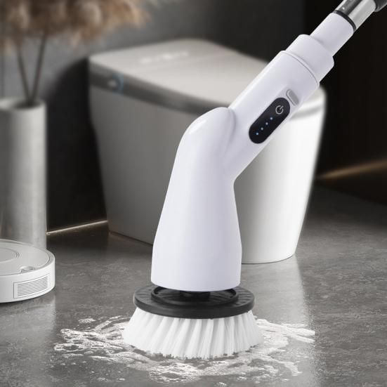 Electric Cleaning Brush Cordless Smart Functions Type-C Fast Charging IPX6 Waterproof One-Button