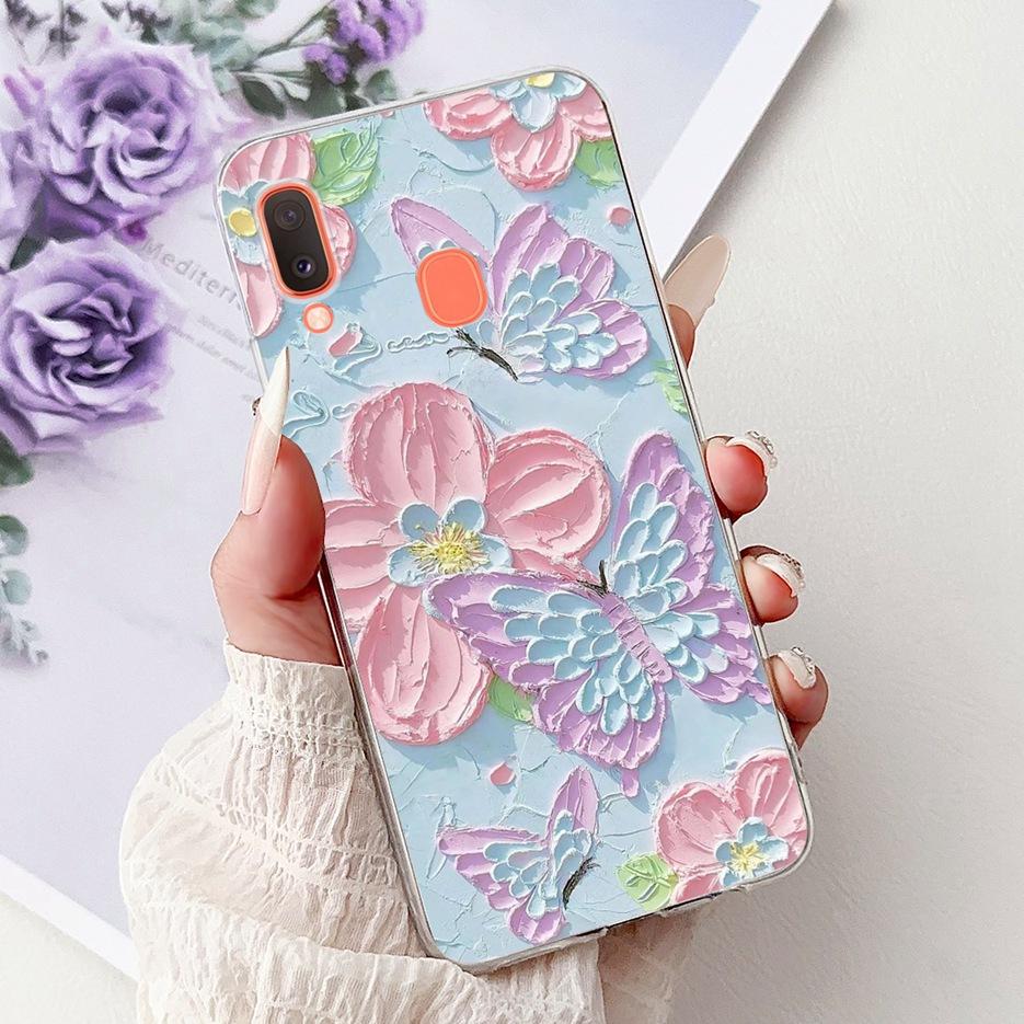 For Samsung Galaxy A20e Case SM-A202F Popular Fashion Painted Cover Soft Silicone Phone Case For Samsung A20e A202F Fundas Coque