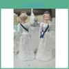 Elegante Boneca de Resina da Rainha Elizabeth II Arte de Desenho Animado Para Ornamento Memorial Decorativo