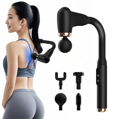 Handliche myofasziale Release-Pistole mit LCD-Anzeige und flexiblem Arm für tiefes Erreichen des Rückens, 3 Vibrationsmodi, 6 kraftvolle Vibrationen, 10 mm Amplitude, I