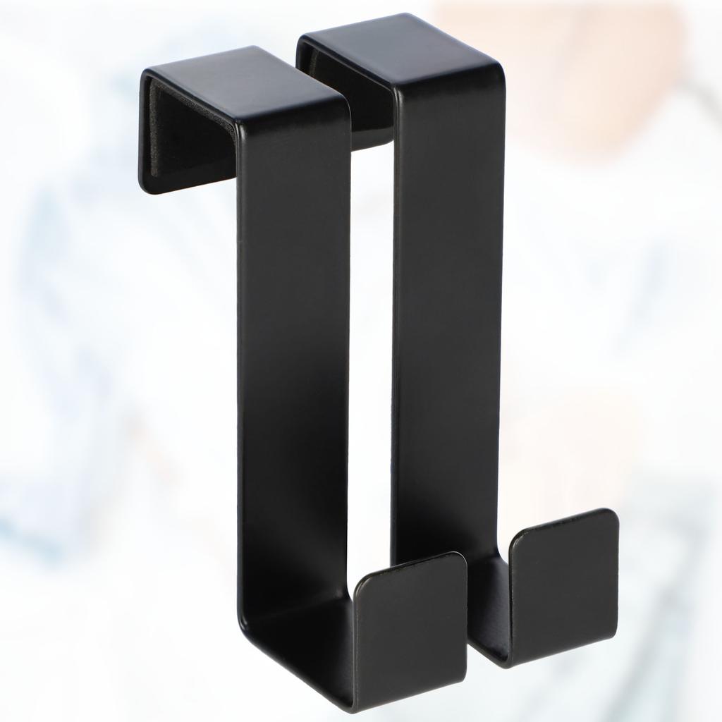 KADAX Wieszak Haczyk Na Drzwi Łazienkowe Szafkę 2szt Uchwyt Ręcznik Kabina Czarny
