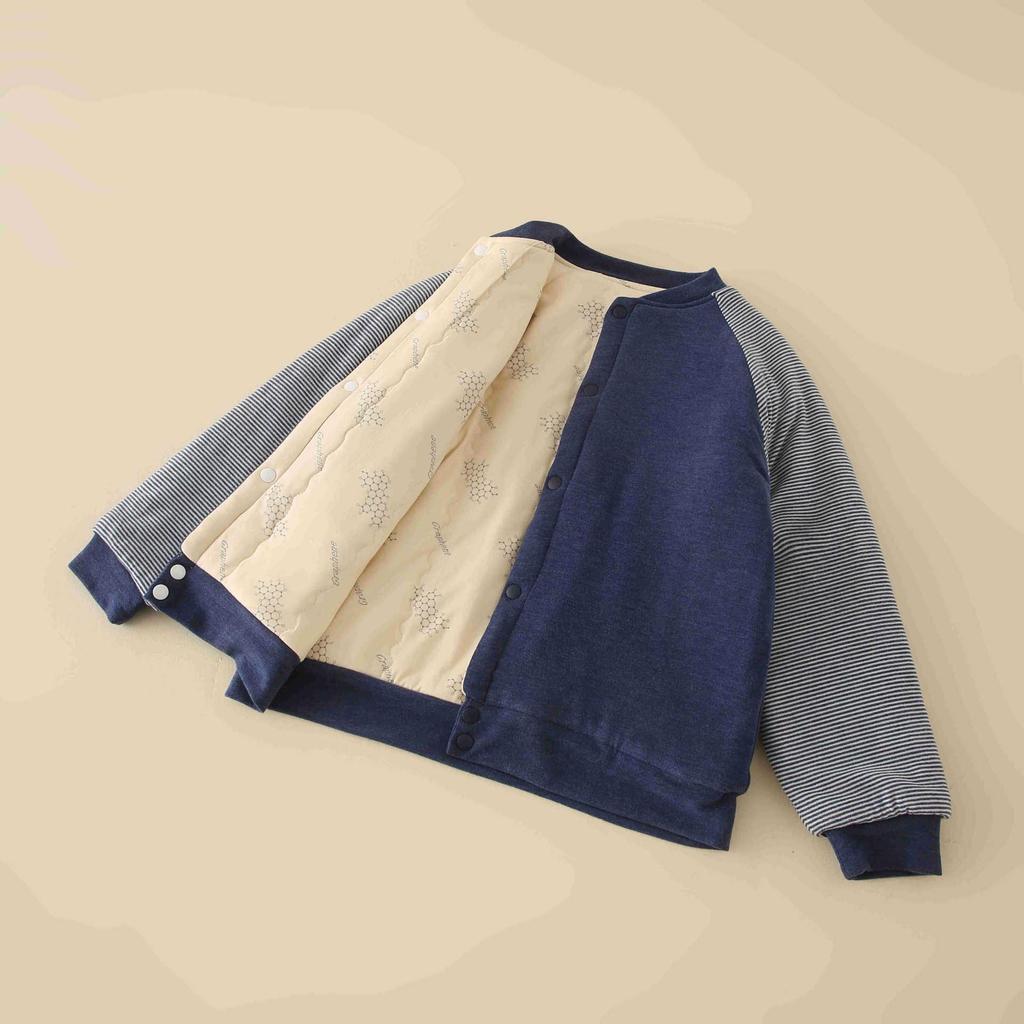 Children's Four-Layer Cotton Coat with Wool Lining - Warm, School Uniform Jacket for Boys and Girls