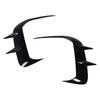 Front Bumper Spoiler Fog Light Trim Gloss Black Sporty Decorative Auto Front Air Vent Splitters for