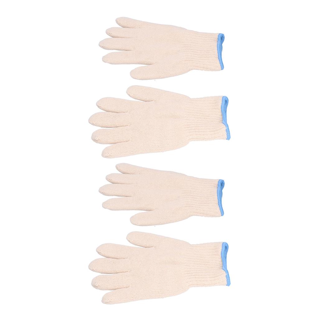 2 Pairs Thermal Insulated Gloves 300 Celsius  Heat Resistant Non Slip Anti Scalding Mitts for BBQ Oven