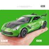 1/32 Corvette Supercar Model Car Metal Diecast  Alloy Car Simulation Pull Back Vehicles Cars Toys for Kids Gifts for Children