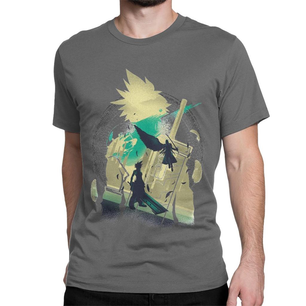 Fantasy Final Soldier Trička Pánská Dámská Hra Vintage Bavlněné Tričko Kulatý Výstřih Krátký Rukáv Trička Nápad na Dárek Oblečení