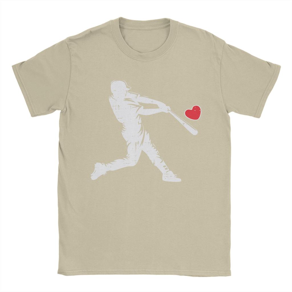 Unisexs Valentines Day Baseball Batter Silhouette Heart T Shirts  Cotton Clothing Funny Short Sleeve Tee Shirt Gift Idea TShirt