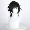 Anime Wig Tomioka Yoshiyuki High-temperature Silk Cosplay Natural Black Thick Fluffy Lightweight