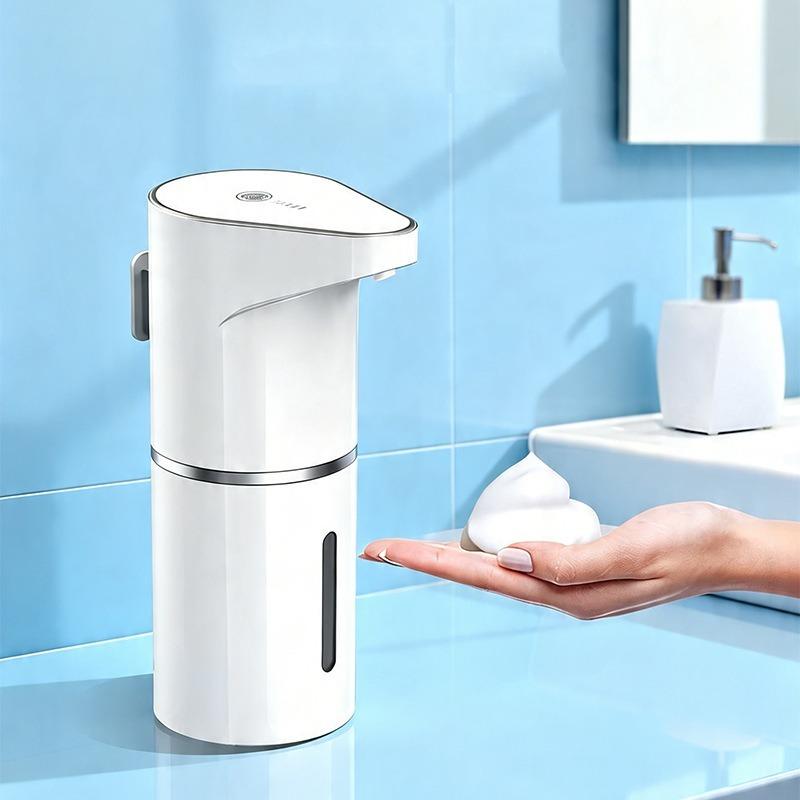 350ML Intelligent Sensor Multi-Speed Contact-Free Wall-Mounted Vertical Hand Sanitizer Bubble Machine Rechargeable Soap Dispenser