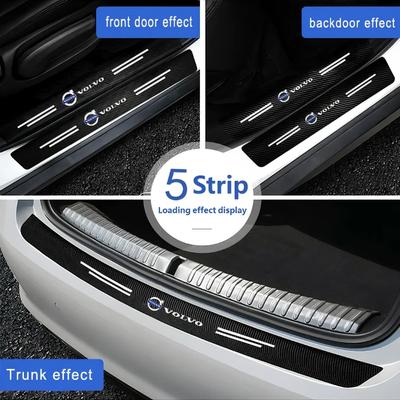 Car Door Carbon Fiber Threshold Protection Sticker Suitable for XC60 XC90 XC40 S60L S80L S60 S80 V60 C70 S40 C30 L60 XC70