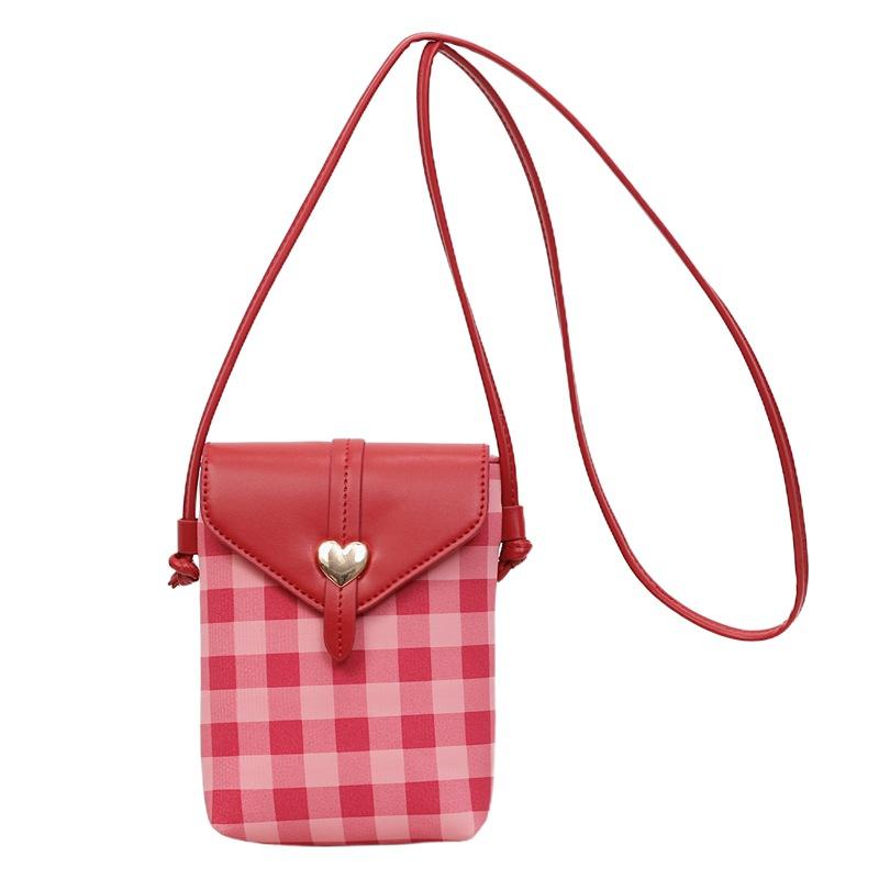 Mobile Phone Satchel Women's Bag New Women's Messenger Bag Commuter Shoulder Bag Small Square Bag Pu Handbag