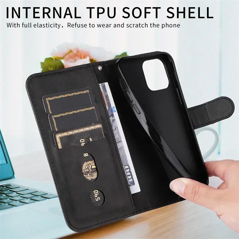 Xiami 15 Pro Case For Xiaomi 15 Pro Cover Protect Coque For Xiaomi Mi 15 Pro Luxury Zipper Cases Leather Phone Wallet Flip Funda