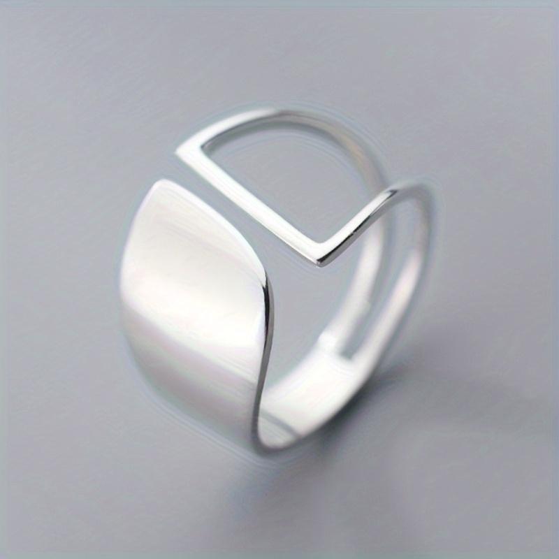 [Geometric Hollow Ring] Geometric Hollow Ring | Smooth Surface, Perfect for Music Festivals, Easter, Parties, Daily, Summer, Beach, Casual
