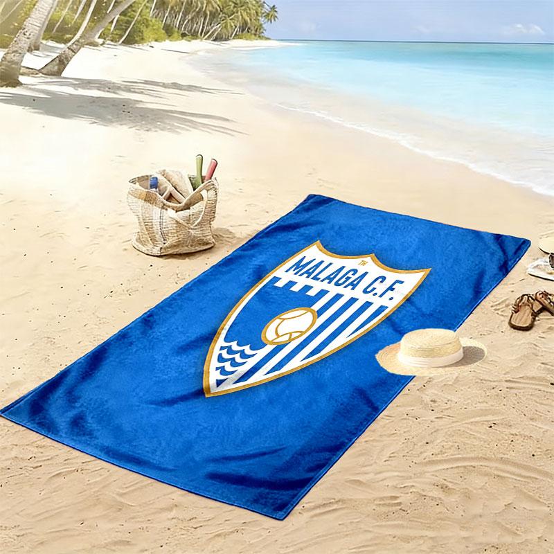 Málaga C.F. Poster Beach Towel, Large Soft Quick Dry Towel for Beach Camping Swimming
