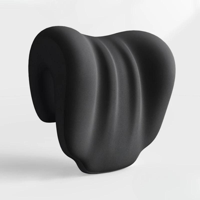 

Ergonomic Office Nap Pillow for Supine & Natural Sleep,Portable Light Blue Neck Support Cushion with Adjustable Strap чёрный