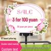 Placa KT Dupla Face Apagável Sinal de Preço Promocional POP para Lojas de Roupas e Lingerie