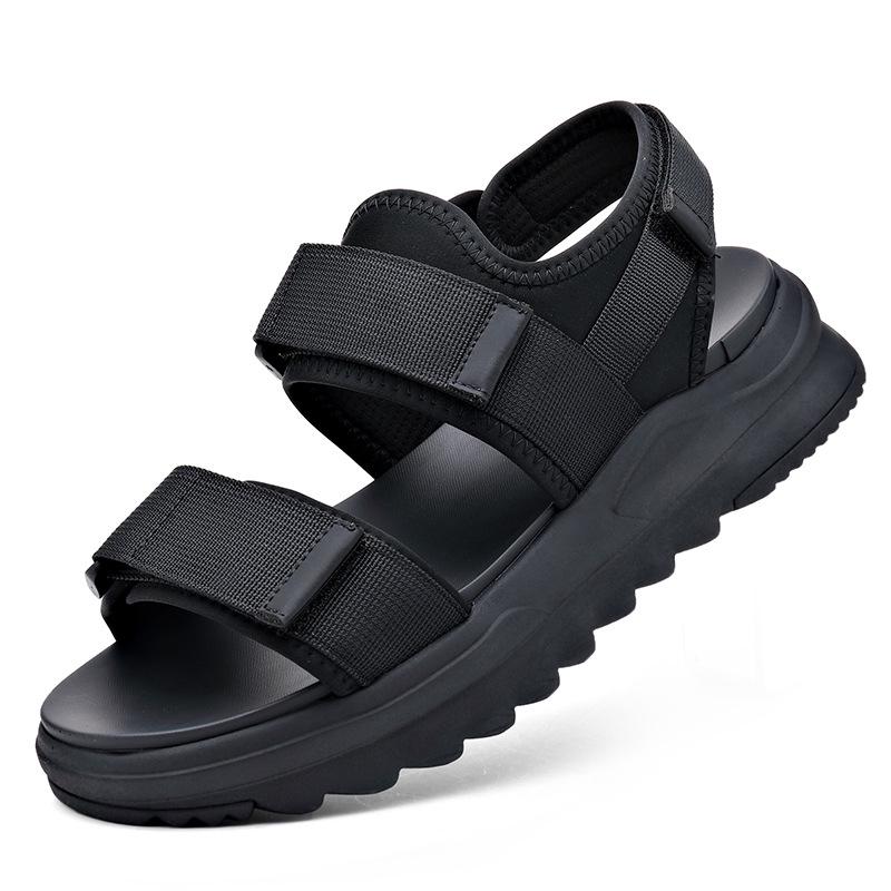 Men s Versatile Slip-on Beach Sandals with Velcro - Casual, Breathable, and Trendy for Home  Outdoors 39