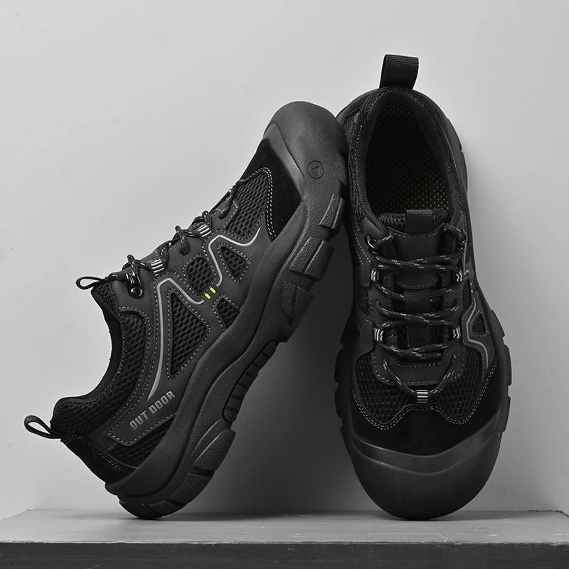 Fashion New Mesh Shoes Breathable Summer Shoes for Men Beach Casual Wear Sandals Man Quick Dry Wading Aqua Shoes Male Treking Footwear