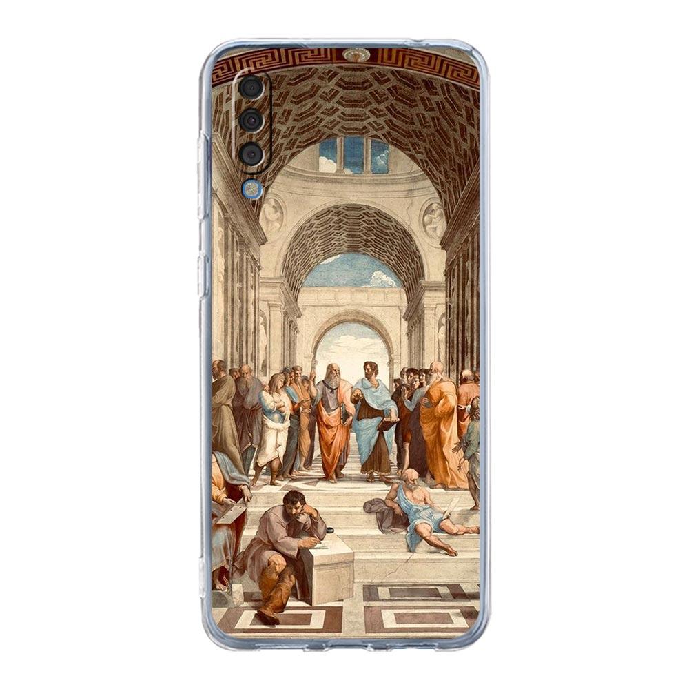 Phone Case For Samsung A14 A50 A70 A30 A40 A20E A10S A20S A02S A04S A12 A22 A32 A34 A52 5G A54 Renaissance Art Painting Cover