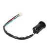 Ignition Switch Key with Cap 4 Wires Starter Ignition Key Switch Replacement for SUNL ATV 50ml 70ml 90ml 110ml 125ml
