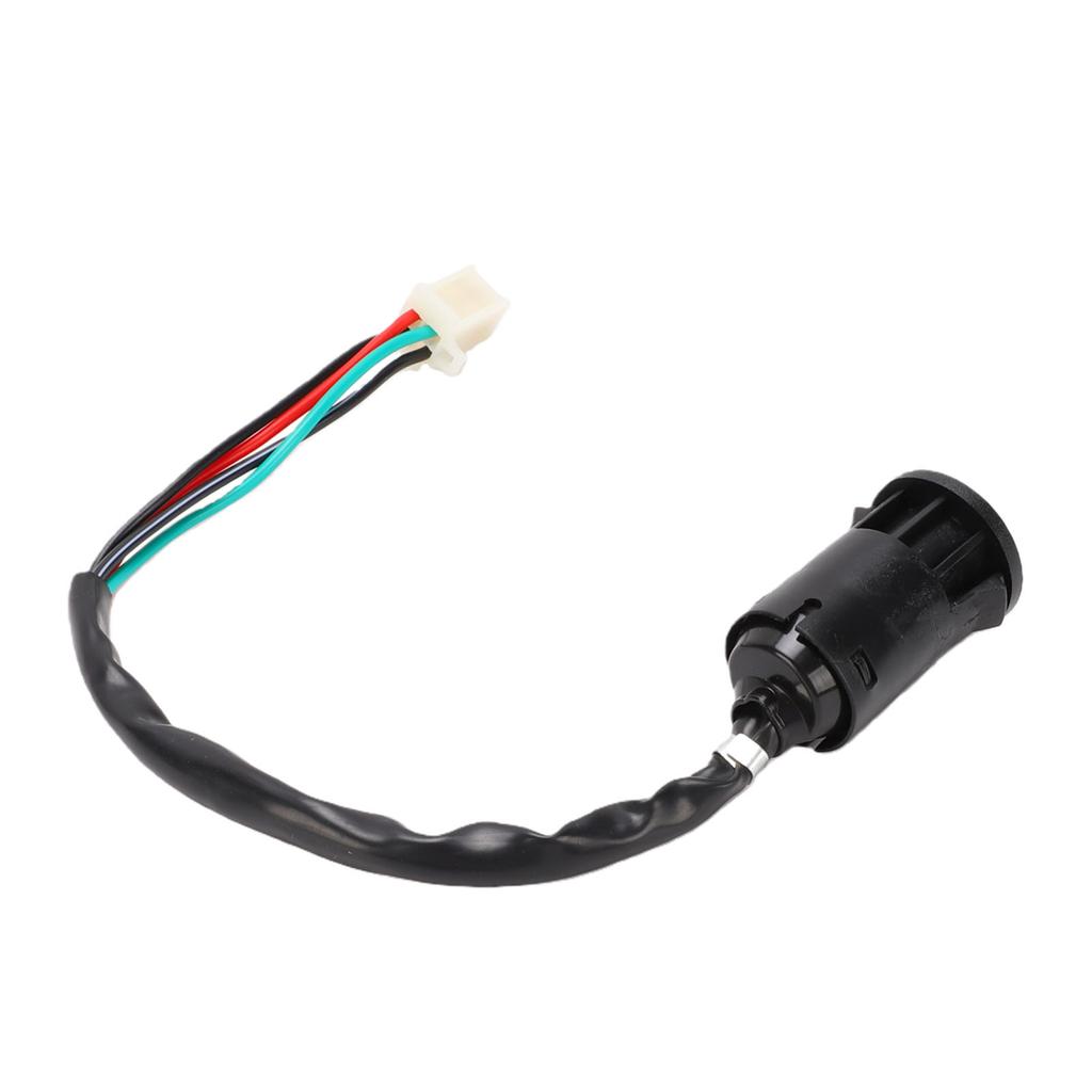 Ignition Switch Key with Cap 4 Wires Starter Ignition Key Switch Replacement for SUNL ATV 50ml 70ml 90ml 110ml 125ml
