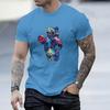 Summer Streetwear Man Casual Men's Tshirt Fashion Big Size Bear Printed T-shirt For Men Stylish Oversized Pullover Men's Tops