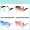 Fashion Oversized Unisex Frameless Square Sunglasses With Uv400 Protection For Travel And Parties