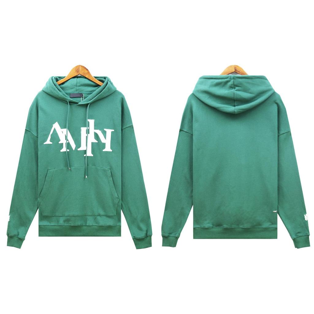 2024 Heavyweight American Style Men's Hoodie with Embroidered Letters - Autumn/Winter Casual Loose Long Sleeve.