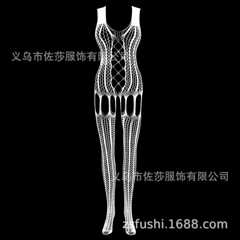 Sexy Underwear Sexy Suspenders Hollow Mesh Mesh Open-gear One-piece Stockings