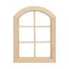 Natural Wood Hands-on Dollhouses Accessories Unpainted Door Window For Crafting And Model Making