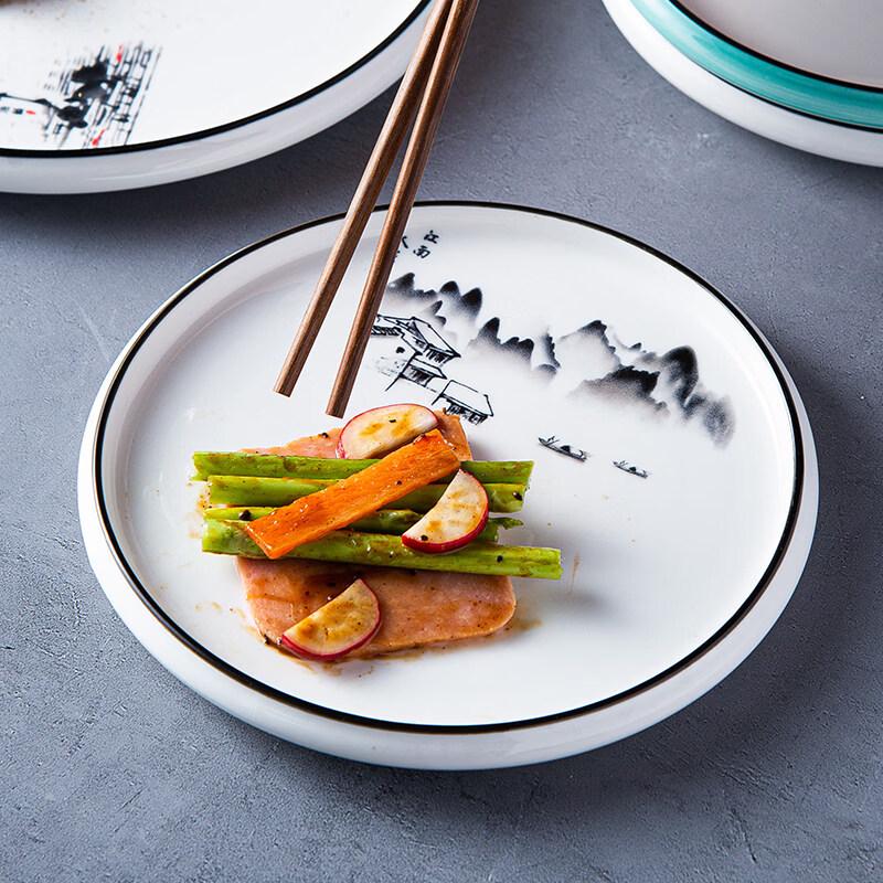 Modern Minimalist Chinese Ceramic Dinner Plate