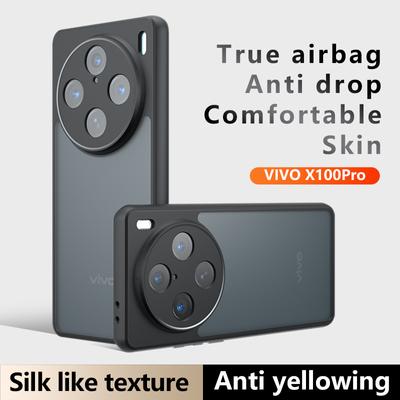 Pro vivo X200 X100 X100s Pro Ultra Matte Anti otisky prstů Transparentní Barva Nárazuvzdorné pouzdro TPU proti pádu Nežloutnoucí Skořápka zadního krytu