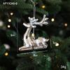 Silver Irregular Electroplated Christmas Tree Ornaments - Glossy Plastic Pendants In Stock