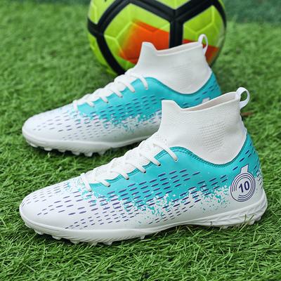 Football Shoes 35-48unisex Football Boots High-top Rubber Tie High Elastic Socks Training Artificial Grassland Outdoor Sports Training Football Shoes
