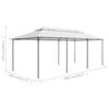 VidaXL Belvédère 600x298x270 cm Blanc 180 g-m²