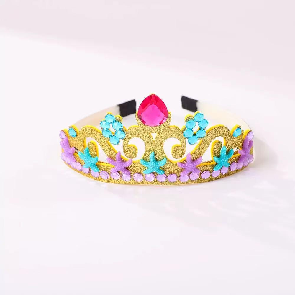 

Набор аксессуаров принцессы-русалки: Ободок, Ожерелье, Браслет, Кольцо, Серьги для ролевых игр для девочек