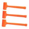 Shock Absorbing Rubber Hammer In Orange For Mechanics Craftsmanship Precise Metalwork And Construction Workshop Use