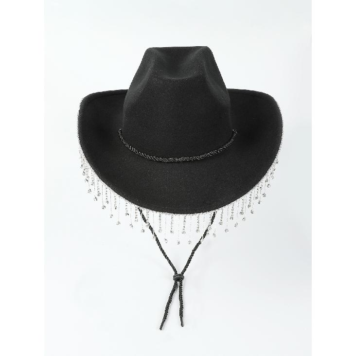 New Holiday Performance Western Cowboy Hat, Masquerade Party Prop, Performance Hat, Bridal Hat, Top Hat, Jazz Hat