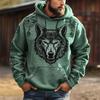 Animal Wolf 3D Digital Printed Men's Personalized Trendy Hoodie Sweatshirt