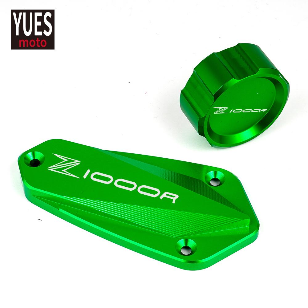 Moto příslušenství Hliníkový přední a zadní válec brzdové kapaliny Krytka hlavní nádržky pro KAWASAKI Z1000R Z1000