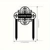Metal Yard Art Garden Stakes Custom Address Sign Outdoor Decor