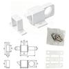 Automatic Aluminum Alloy Spring Latch Self Closing Slide Bolt Door Window Security Pull Ring Gate Latch Lock