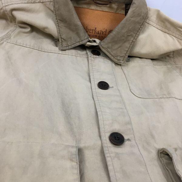 90s-00s Vintage Timberland coverall mountain coat men M brown jacket(USED)
