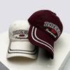 Baseball Striped Stitching Embroidered Letterings Alphabet KFashion Style Korean Women  Men Her Him For Fresh Caps Peaked Hats Sunshade Personal