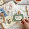 A Set Kawaii Style Scrapbook Sticker Dazzling Charm European Style Planner Sticker Background Decor Retro Frame