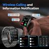 Robustes und langlebiges Militär-Smartwatch 1500mAh Akku 30-Tage Blouetooh Anruf Multifunktionalität, LED-Taschenlampe 150 Sportmodi Android iPhone.